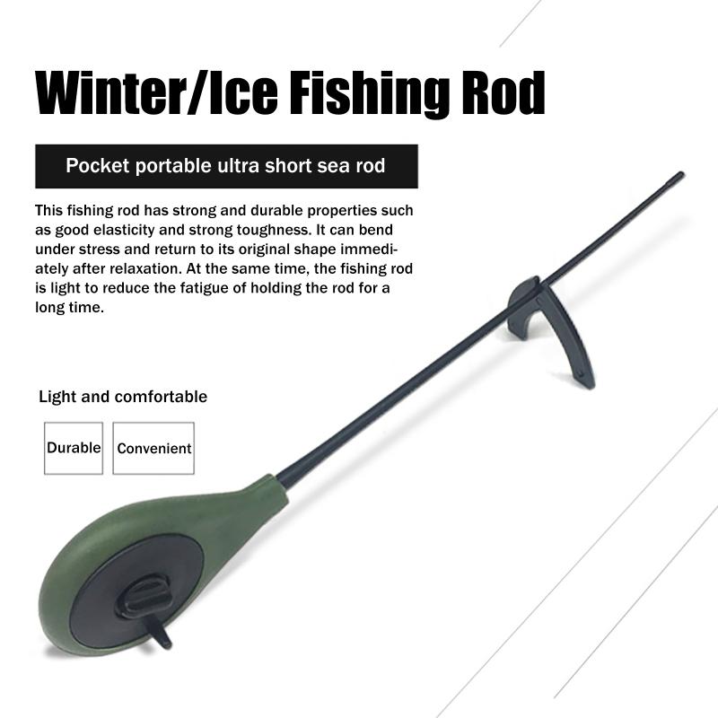 Hot Sale 2PCS Portable Plastic – обзор и цена Fishing Rod Ice
