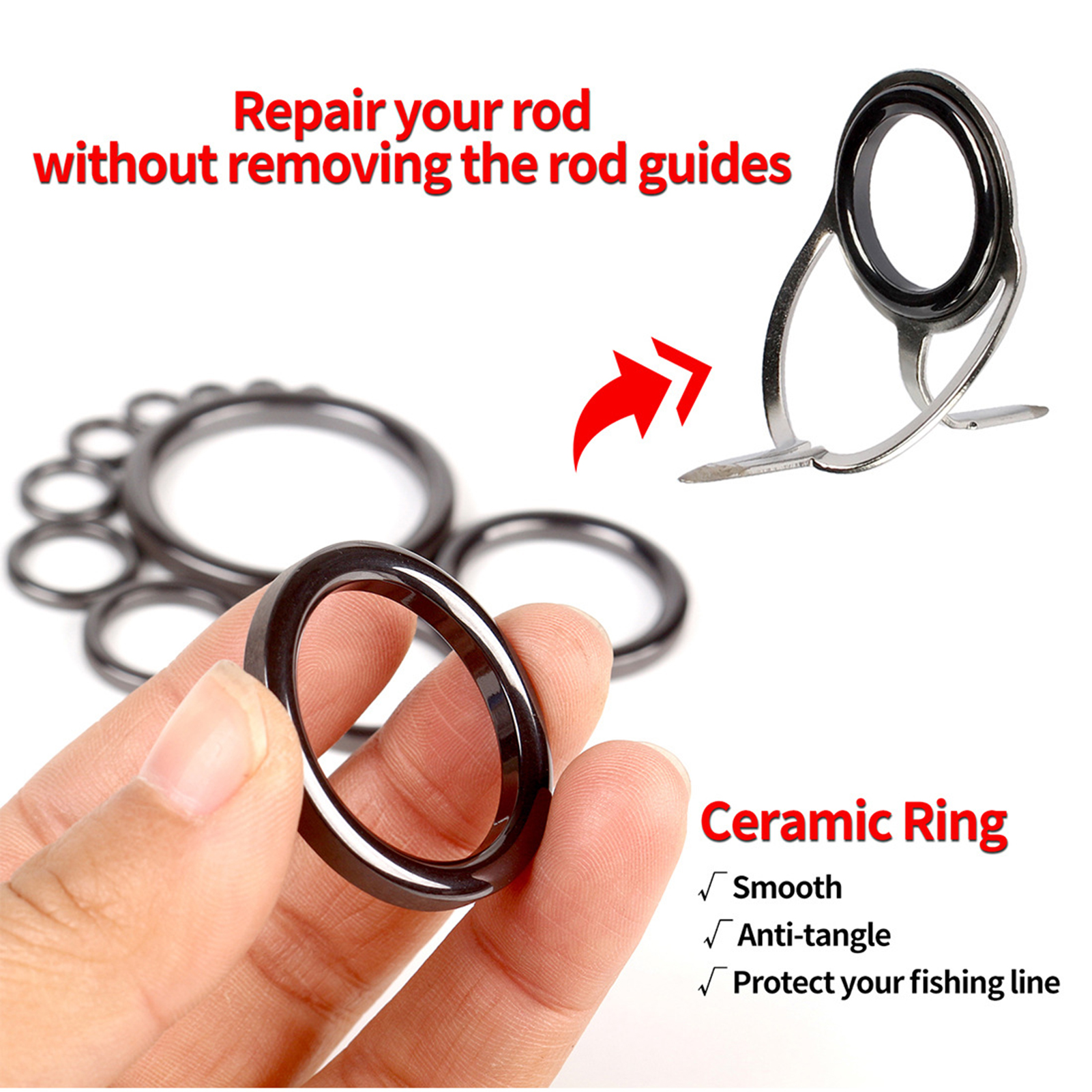 Fishing Rod Guide Repair Kit C – обзор и цена Fishing Rod Repair Kit