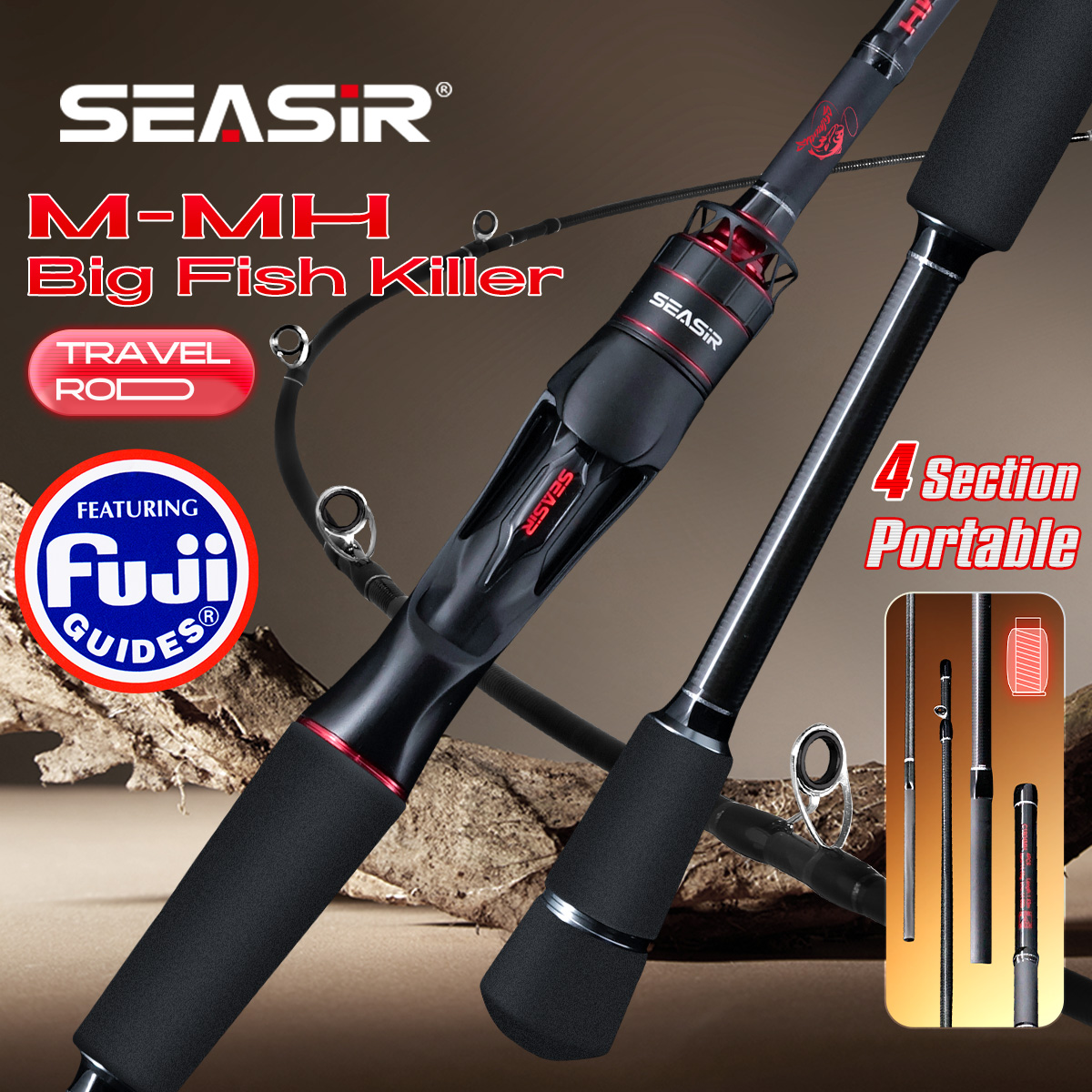Seasir Salminus XF M/MH Spinin – обзор и цена Fishing Rod Surf