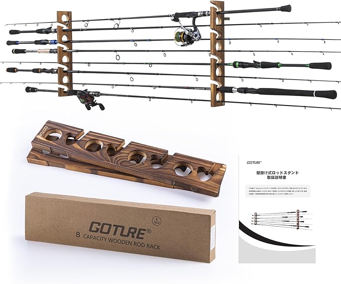 Goture Wood Fishing Rod Holder – обзор и цена Fishing Rod Rack