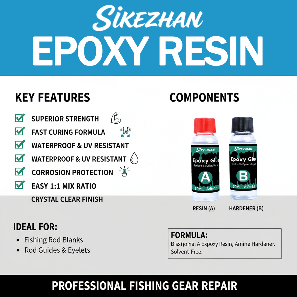 AB Epoxy 1:1 for Fishing Rod R – обзор и цена Fishing Rod Guide Replacement