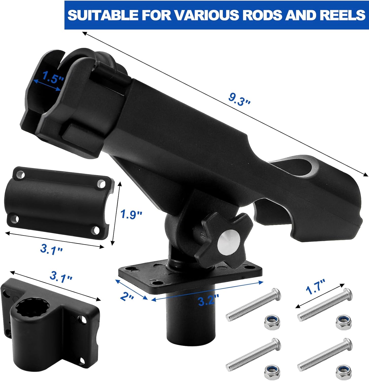 2 Pack Fishing Rod Holder with – обзор и цена Fishing Rod Combo