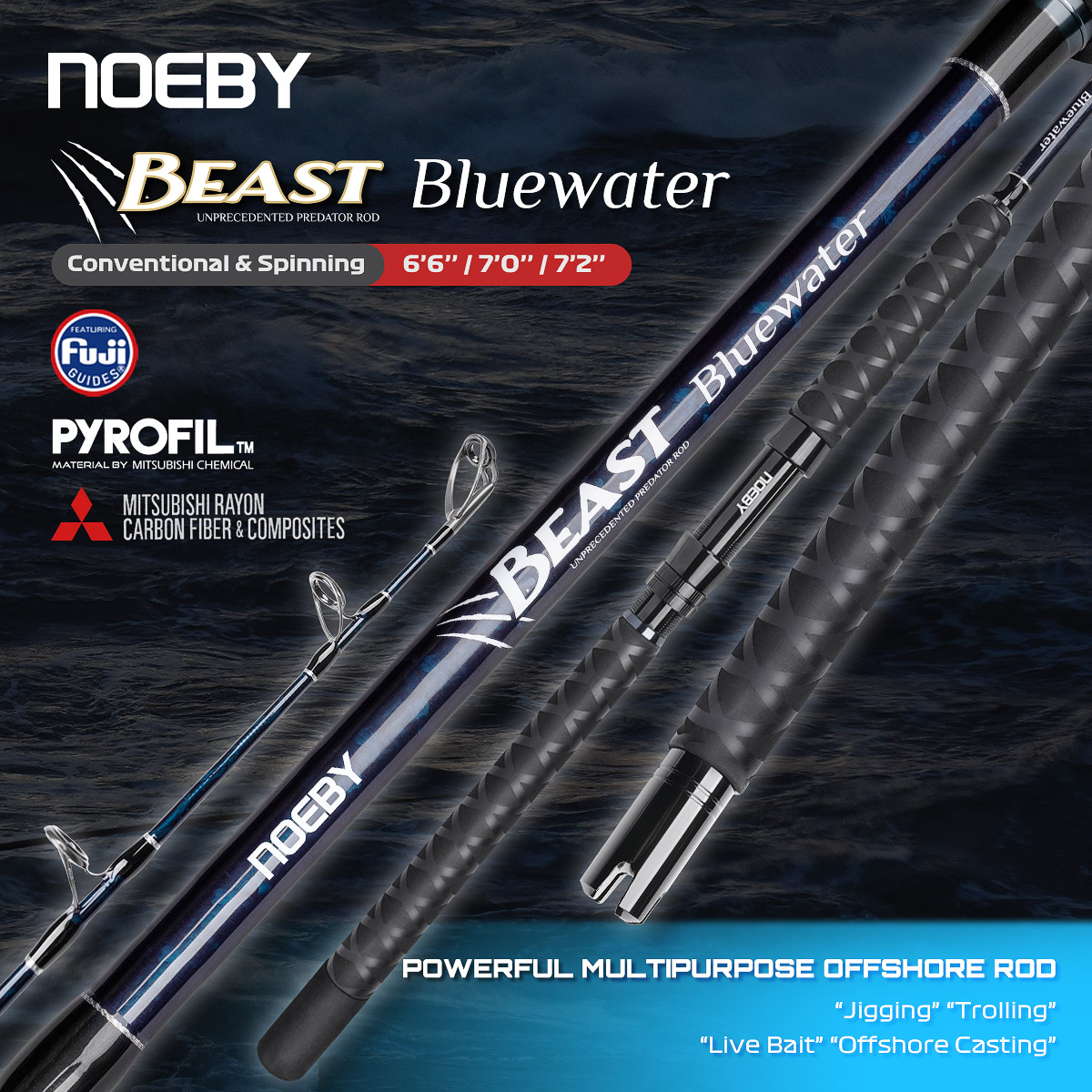 Noeby Beast Offshore Casting F – обзор и цена Fishing Rod Surf