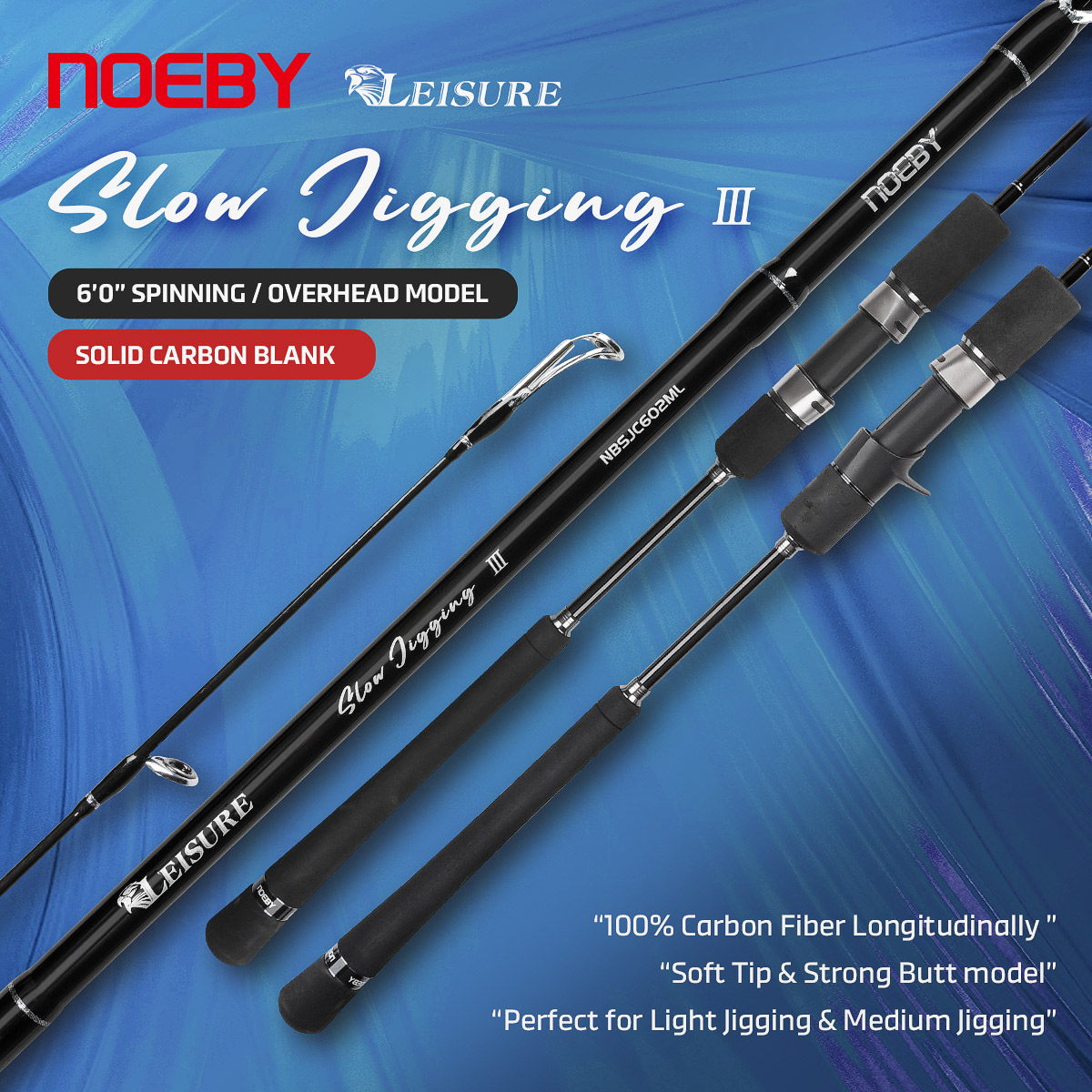 Noeby New Slow Jigging Fishing – обзор и цена Fishing Rod Surf