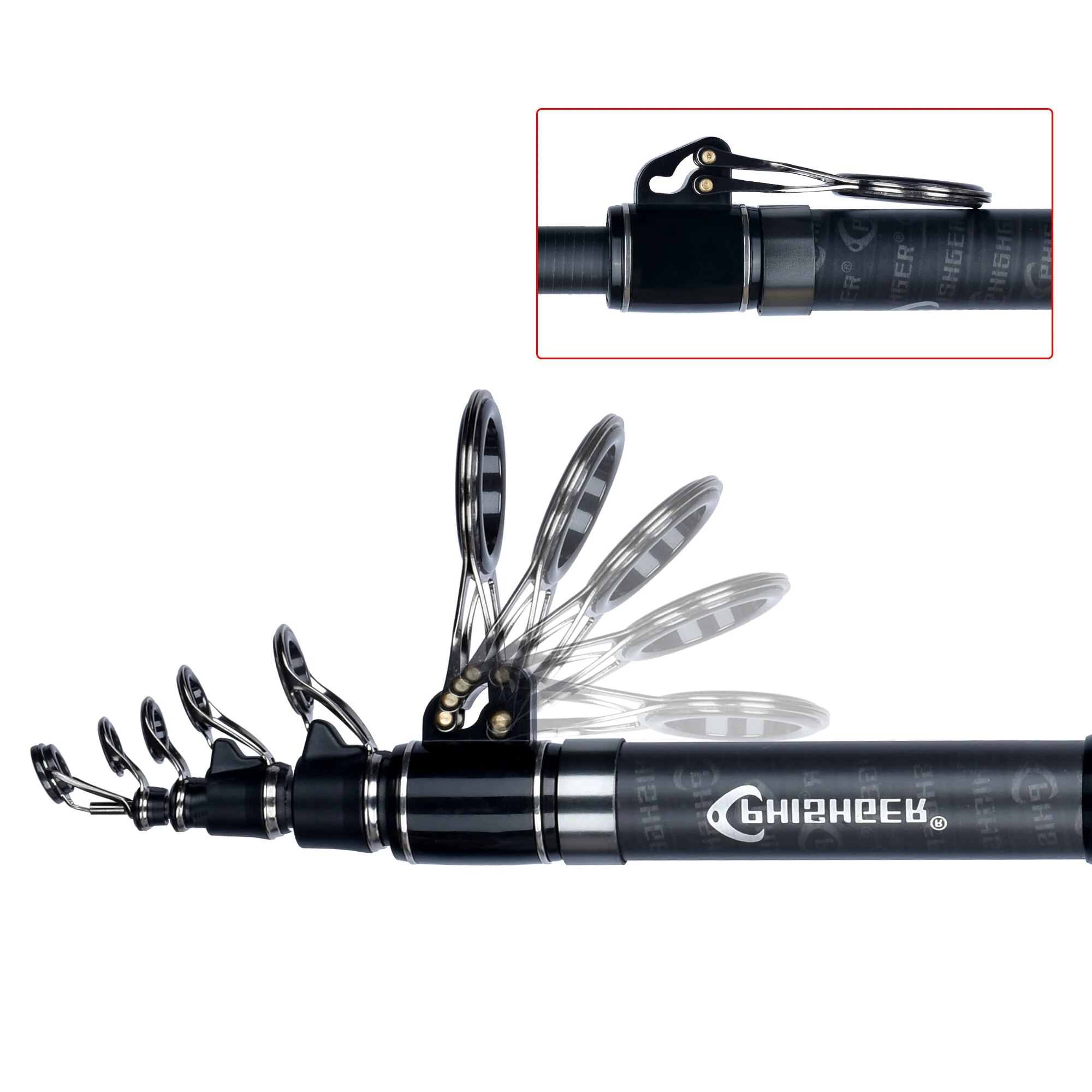 PHISHGER Telescopic Surf Spinn – обзор и цена Fishing Rod Surf