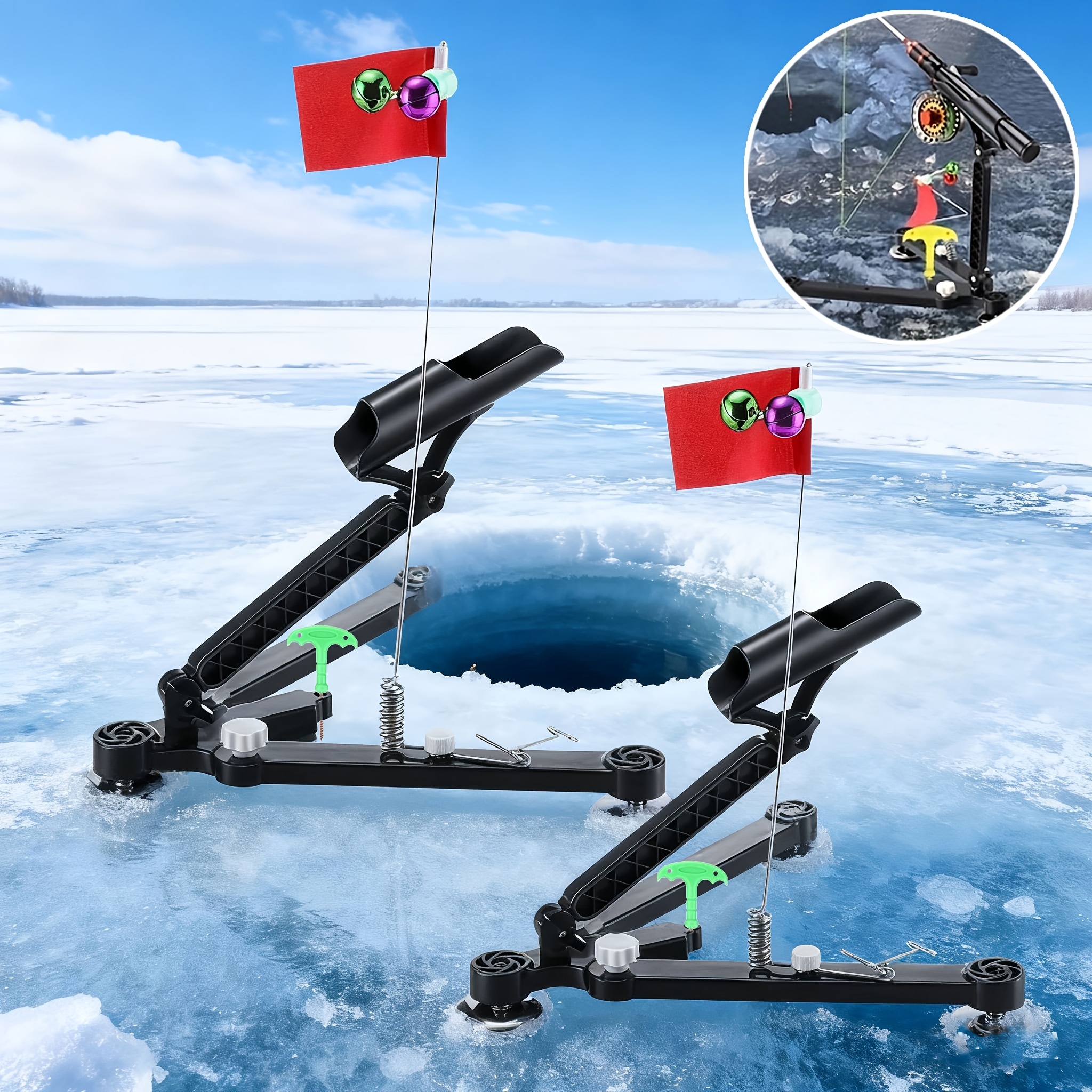 Foldable Ice Fishing Rod Holde – обзор и цена Fishing Rod Ice