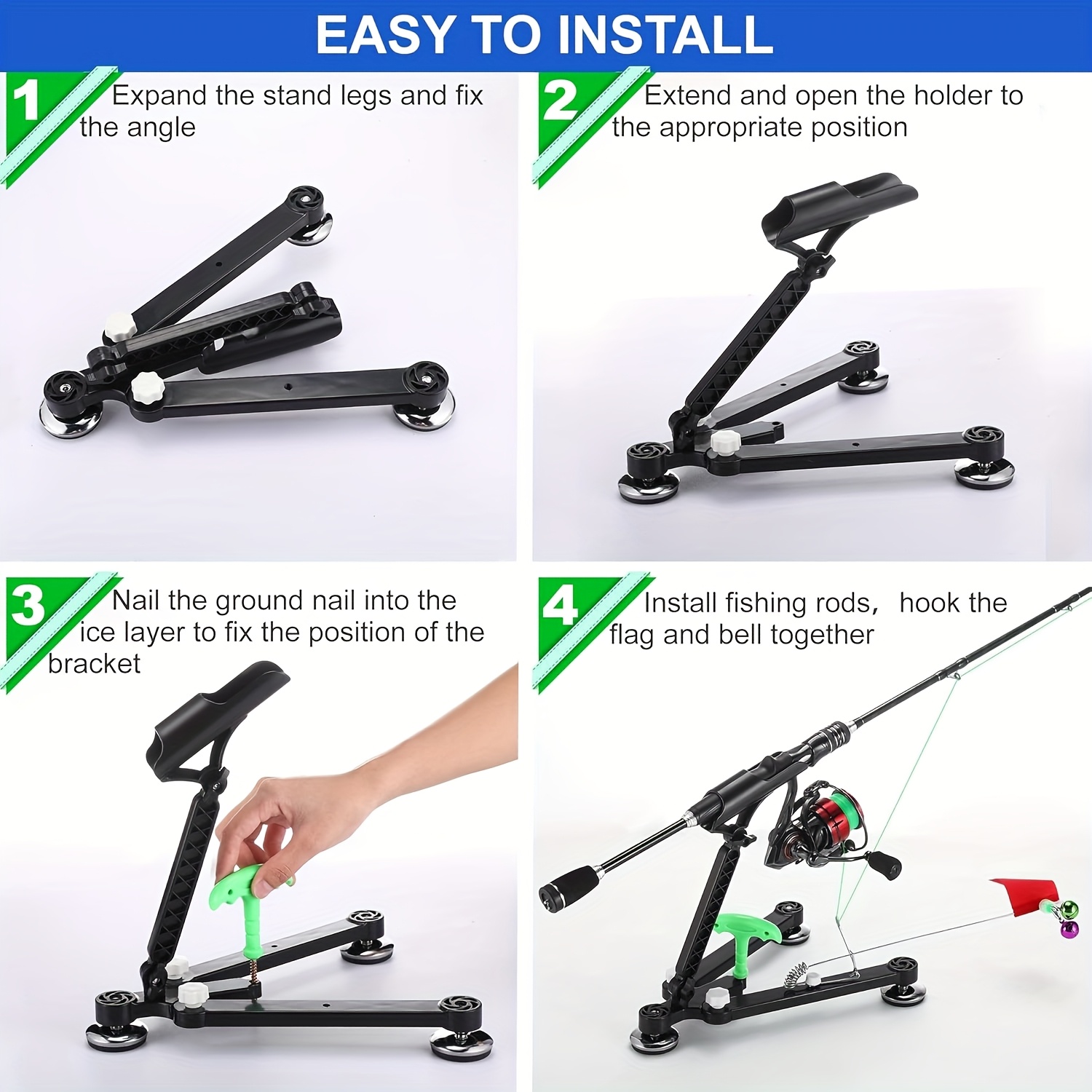 Foldable Ice Fishing Rod Holde – обзор и цена Fishing Rod Ice