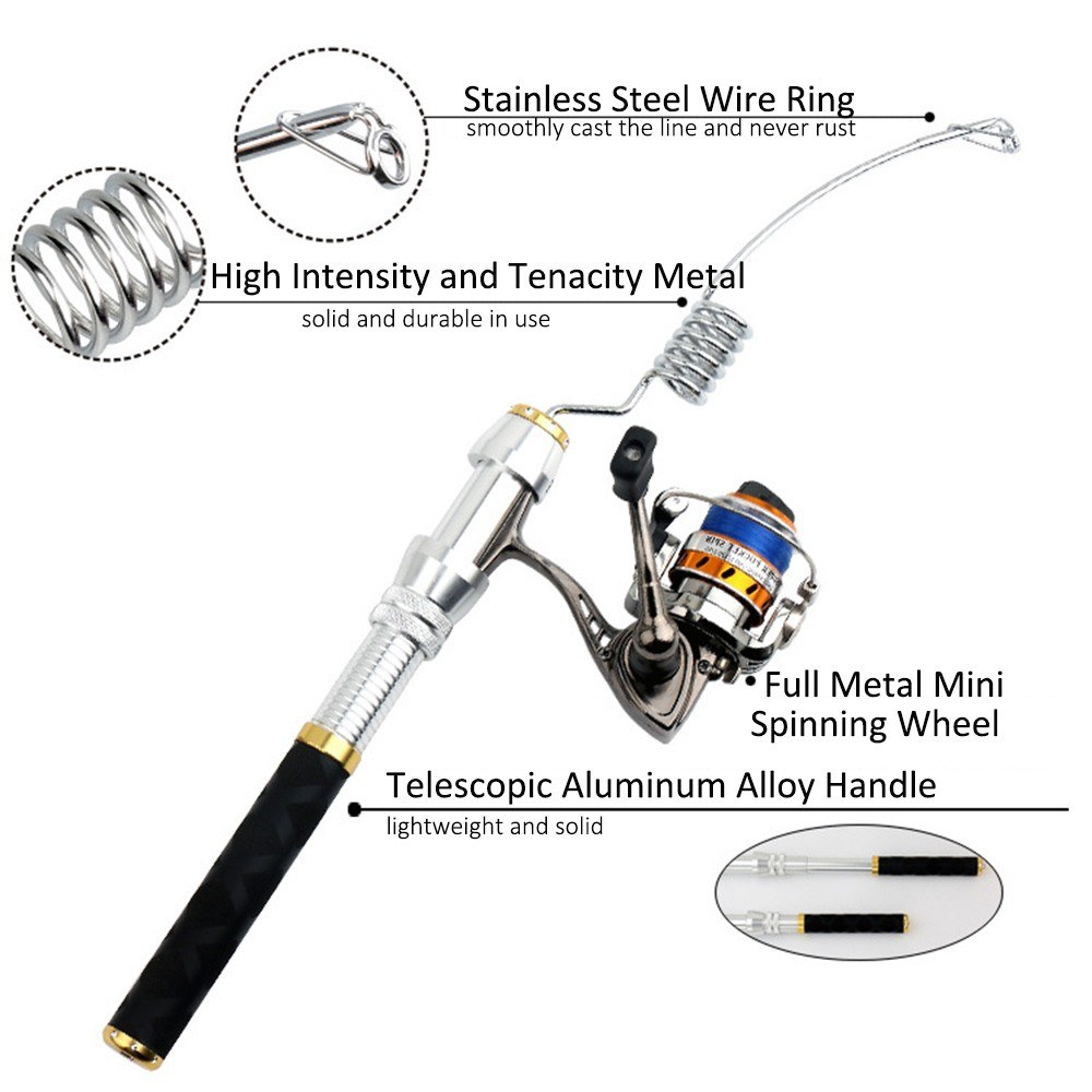 Portable Fishing Rod Telescopi – обзор и цена Fishing Rod Spinning