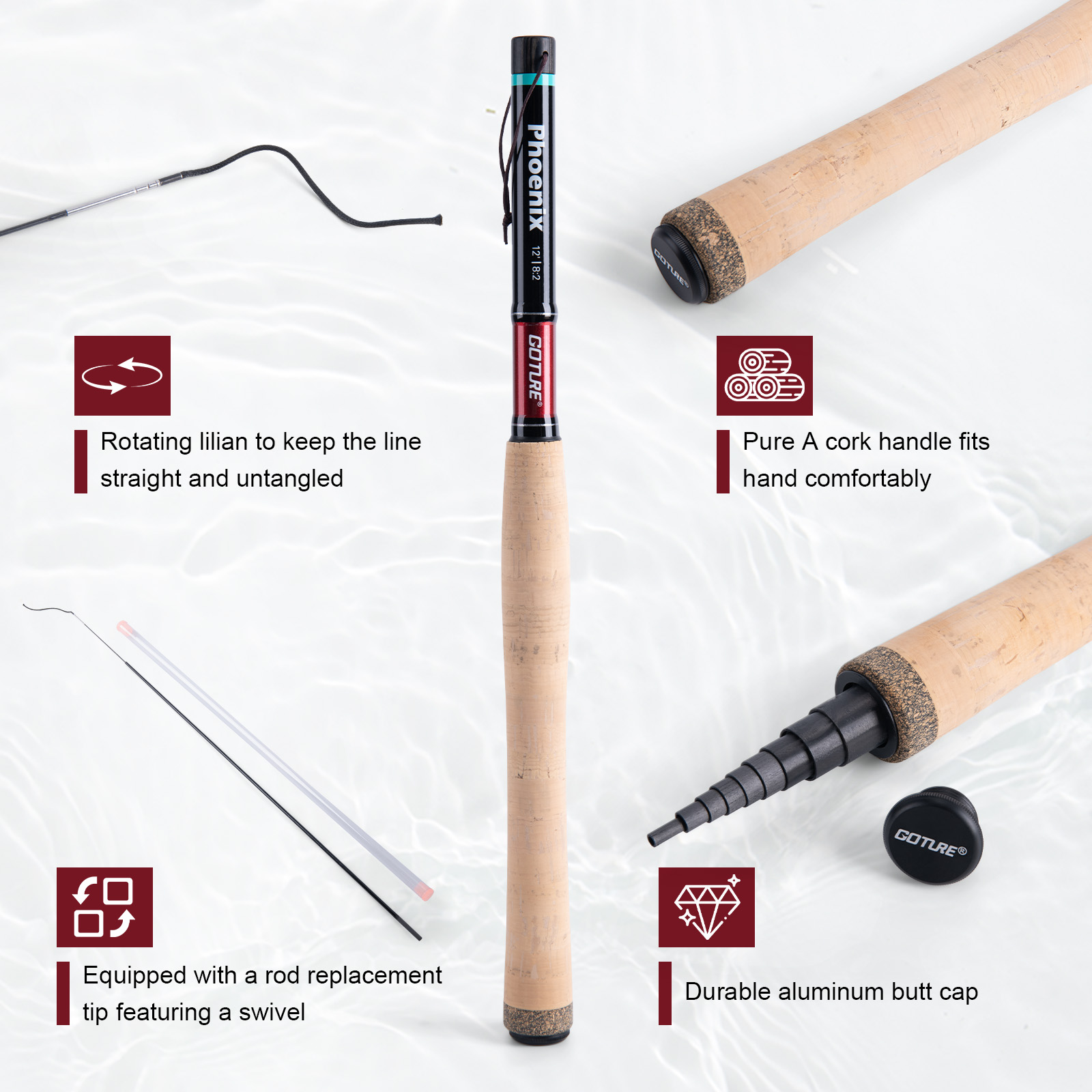 Goture Fishing Rod Combo Fly F – обзор и цена Fishing Rod Fly