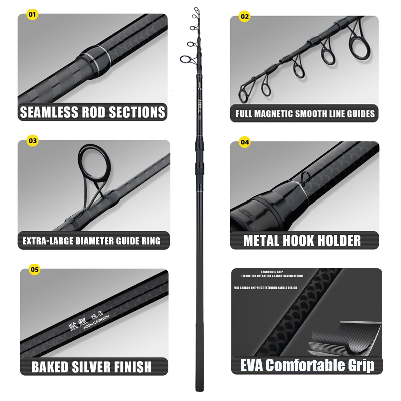 3.0M-4.2M Carp Telescopic Fish – обзор и цена Fishing Rod Surf