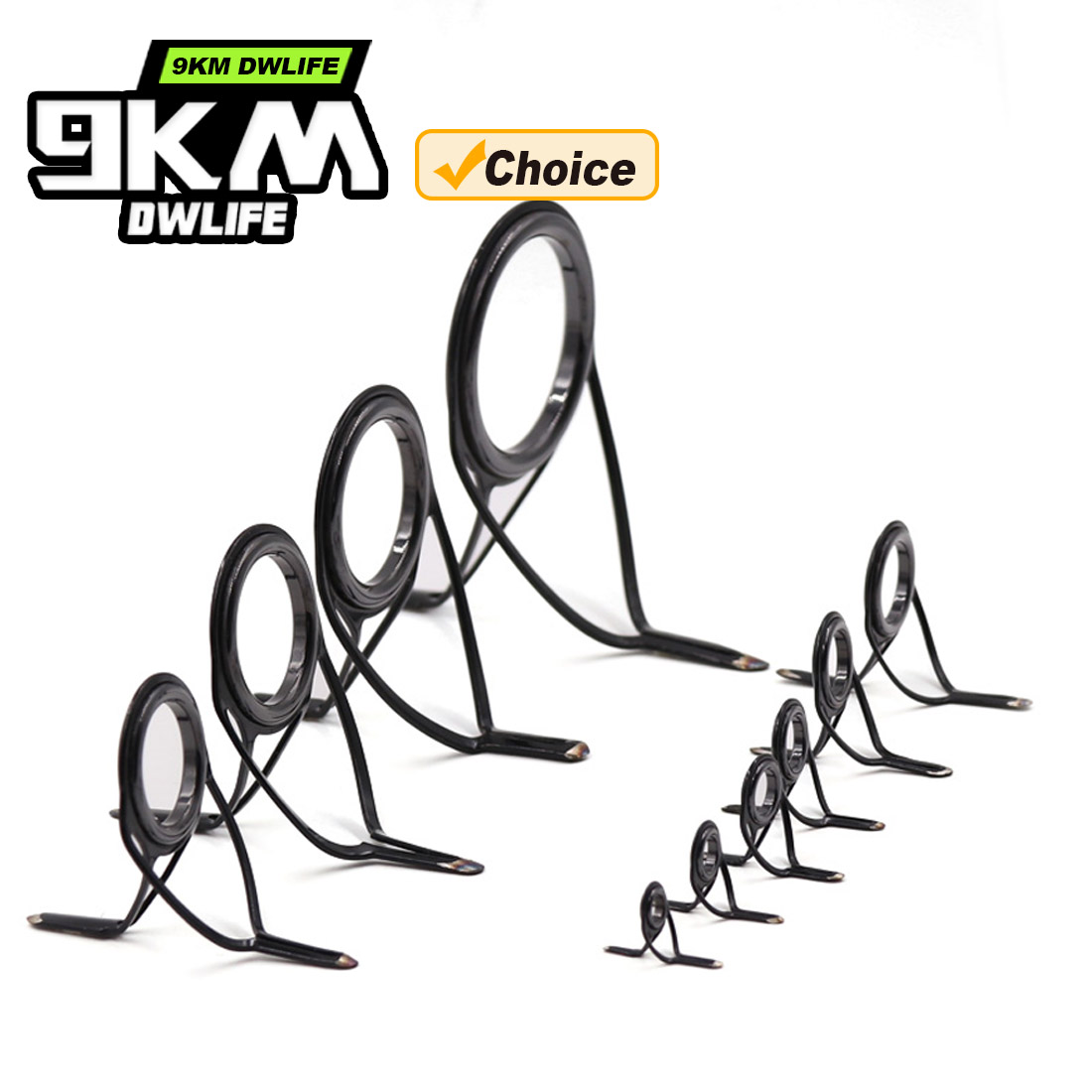 9KM OB Curved Rod Guide Kit 10 – обзор и цена Fishing Rod Casting