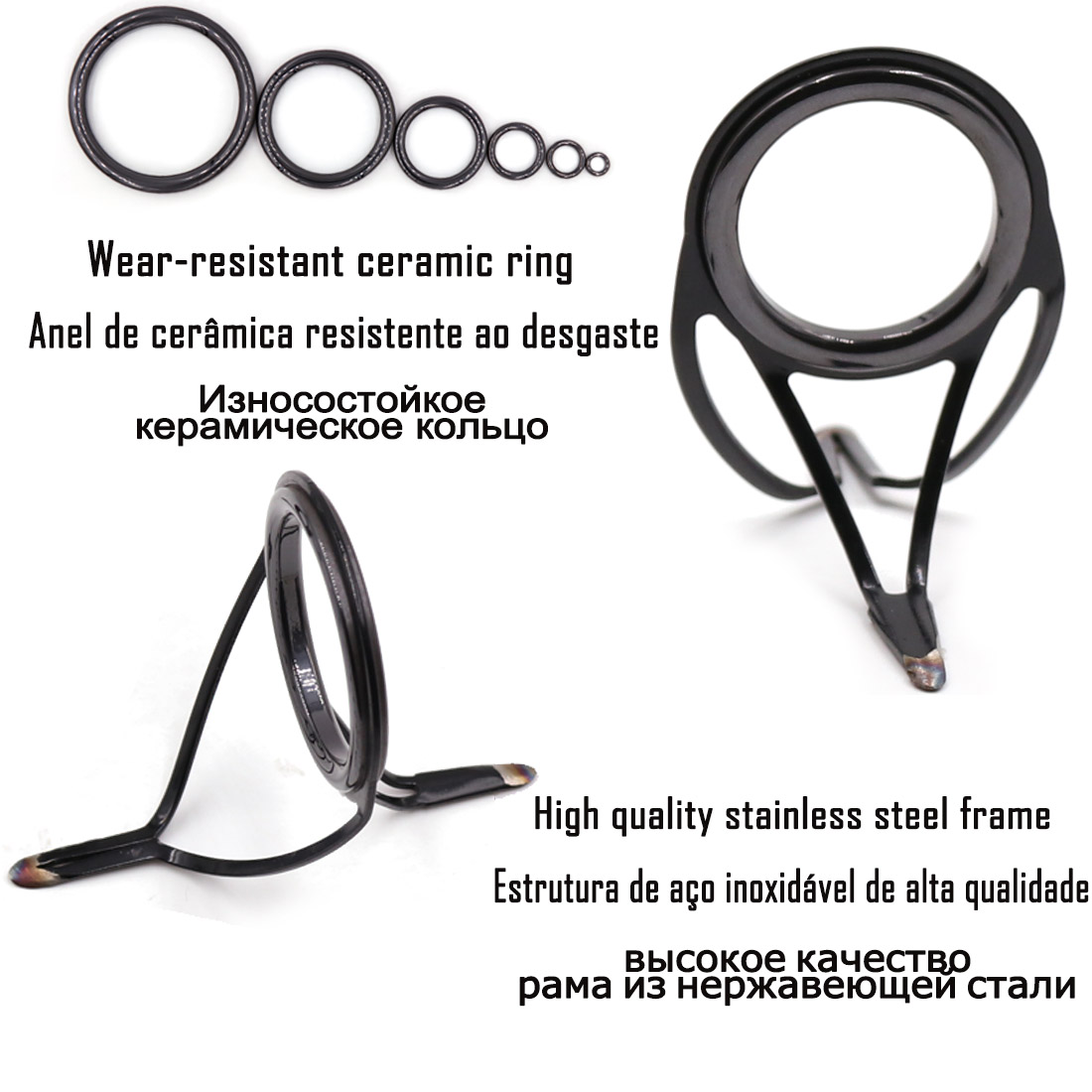 9KM OB Curved Rod Guide Kit 10 – обзор и цена Fishing Rod Casting
