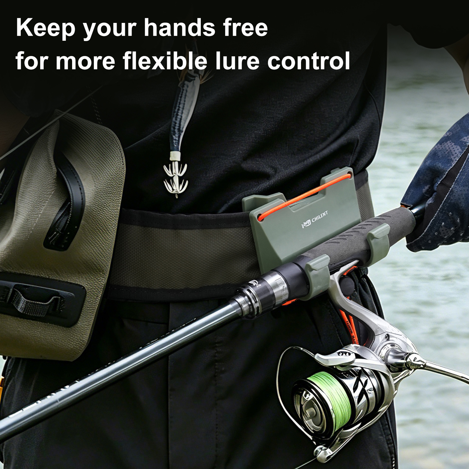 Outdoor Belt Clip Rod Holder H – обзор и цена Fishing Rod Fly