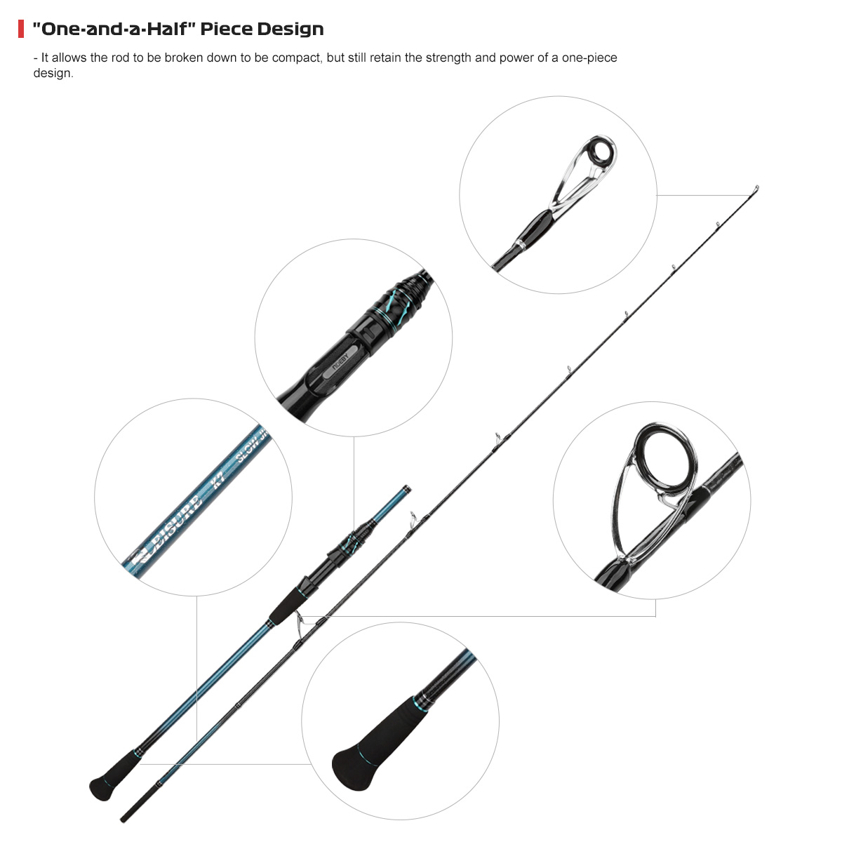 NOEBY K7 Slow Pitch Jigging Fi – обзор и цена Fishing Rod Surf