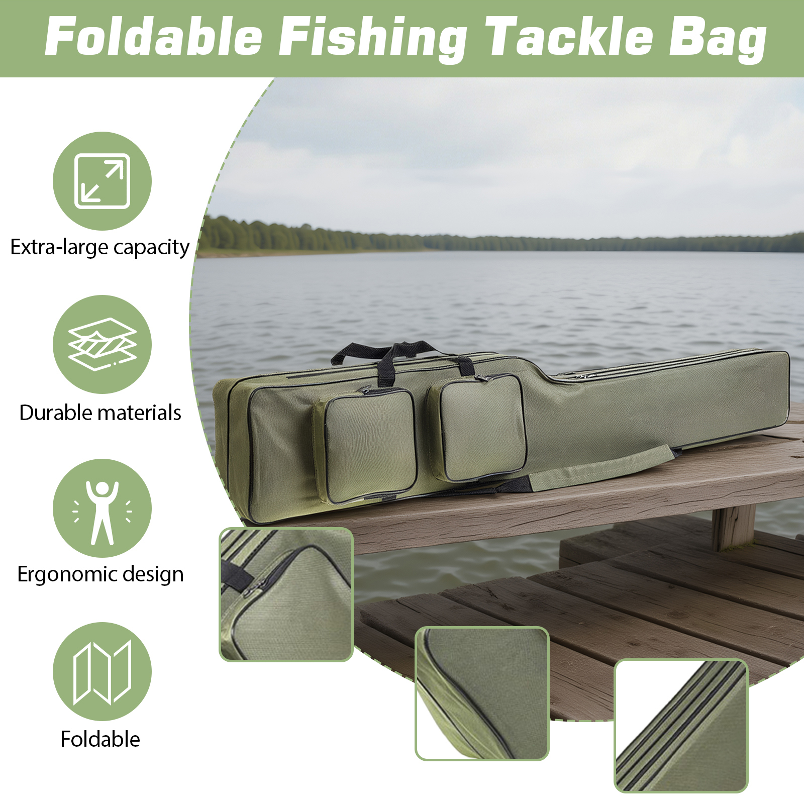 Fishing Rod Bags 150cm Waterpr – обзор и цена Fishing Rod Case