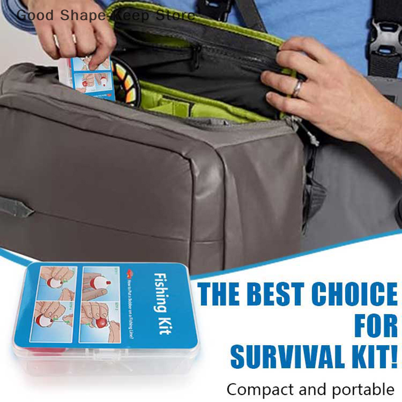 24Pcs Emergency Fishing Kit Po – обзор и цена Fishing Rod Case